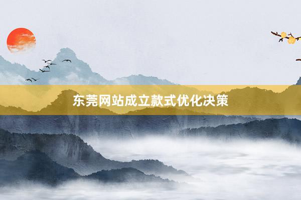 东莞网站成立款式优化决策