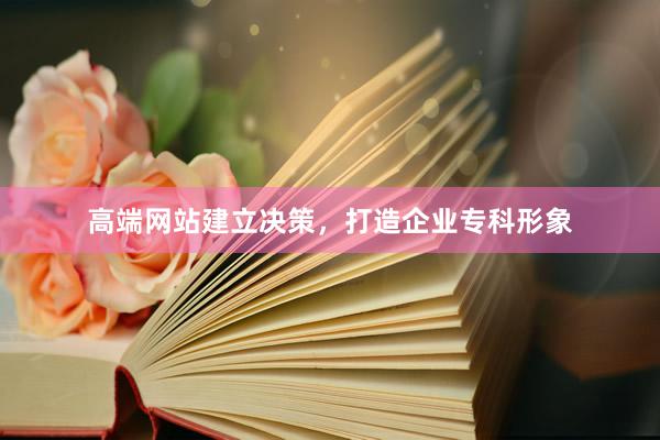 高端网站建立决策，打造企业专科形象